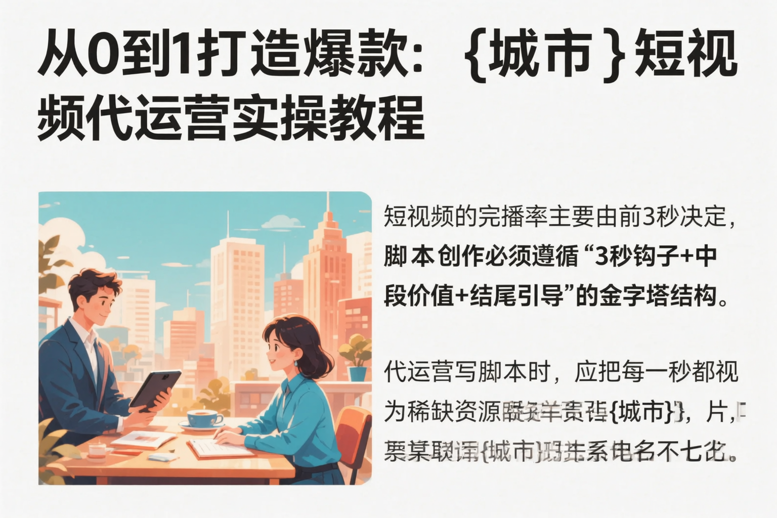 从0到1打造爆款:巴彦淖尔短视频代运营实操教程