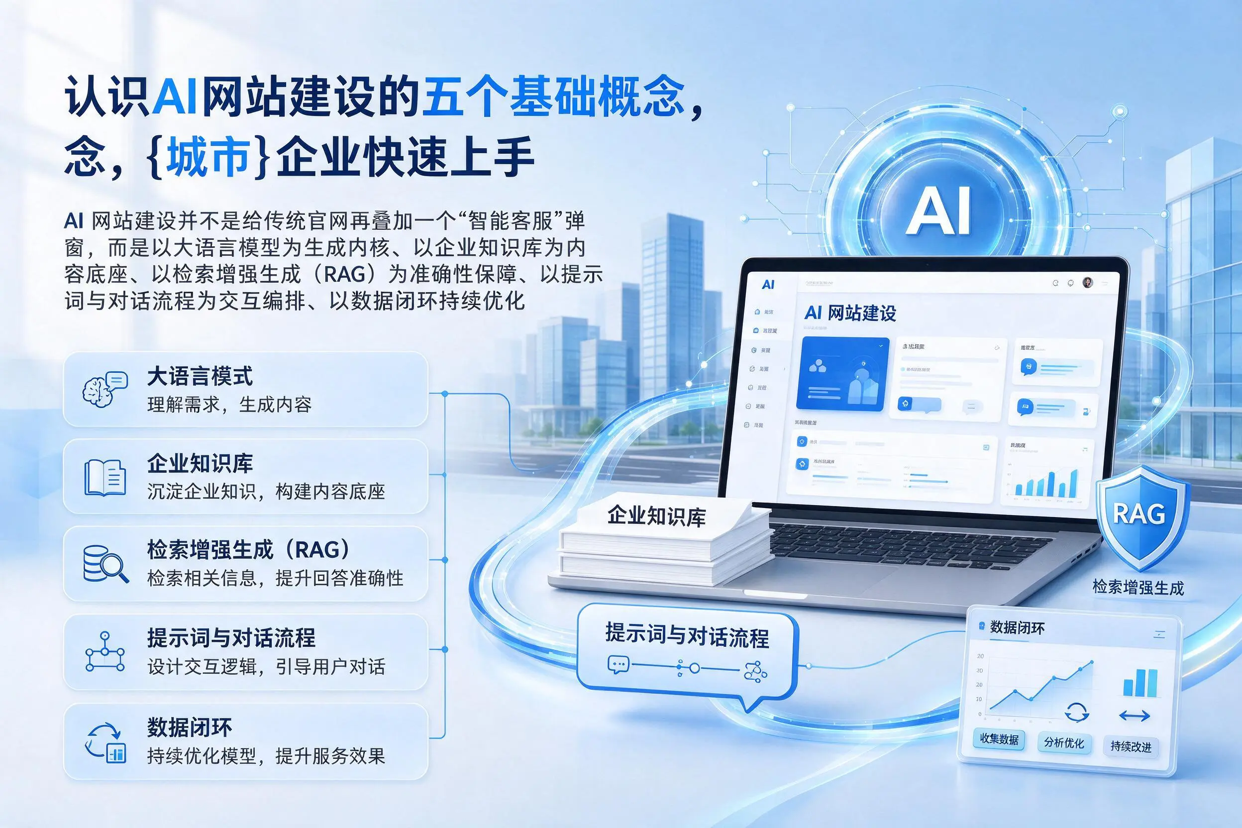 认识AI网站建设的五个基础概念，巴彦淖尔企业快速上手