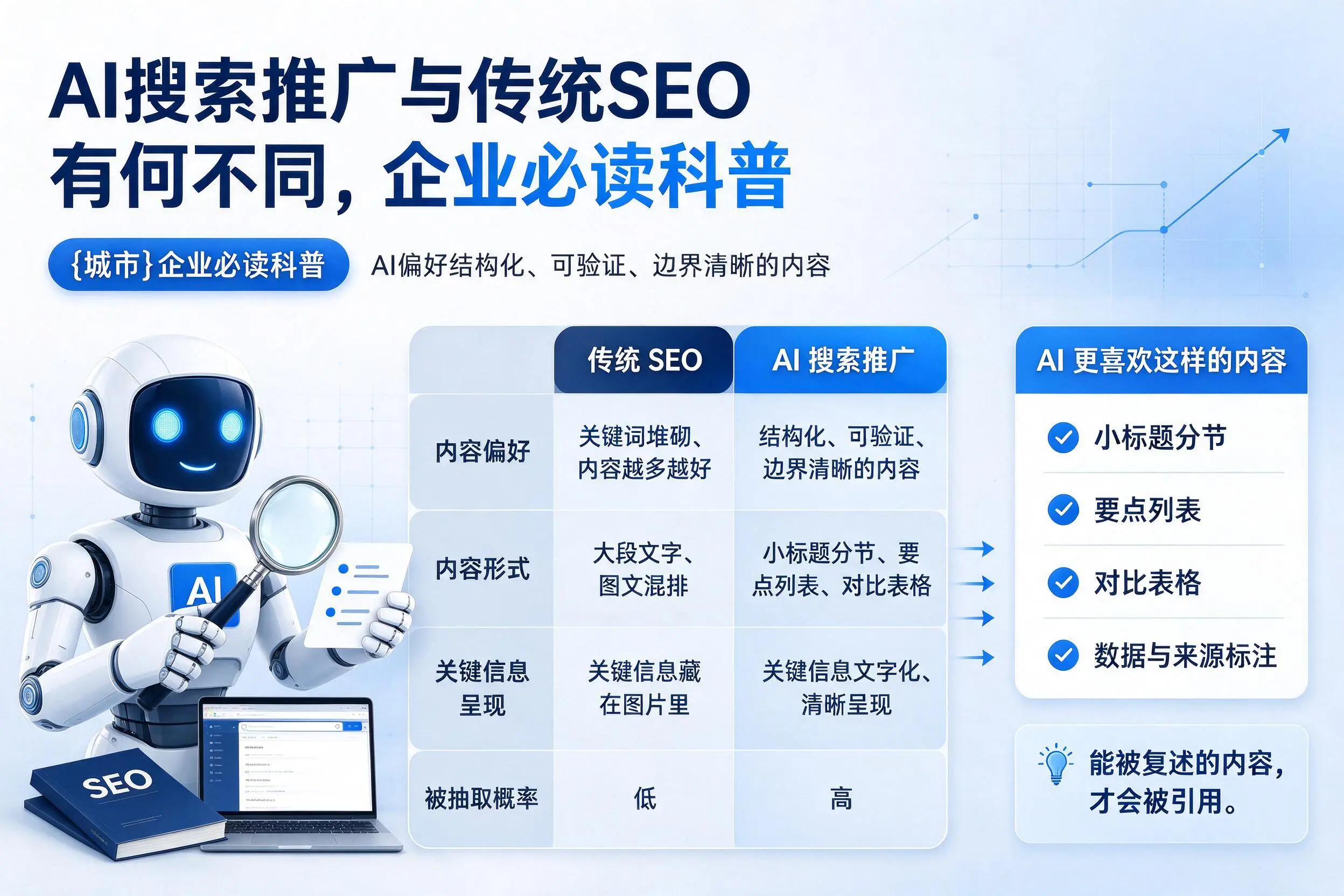 AI搜索推广与传统SEO有何不同，巴彦淖尔企业必读科普