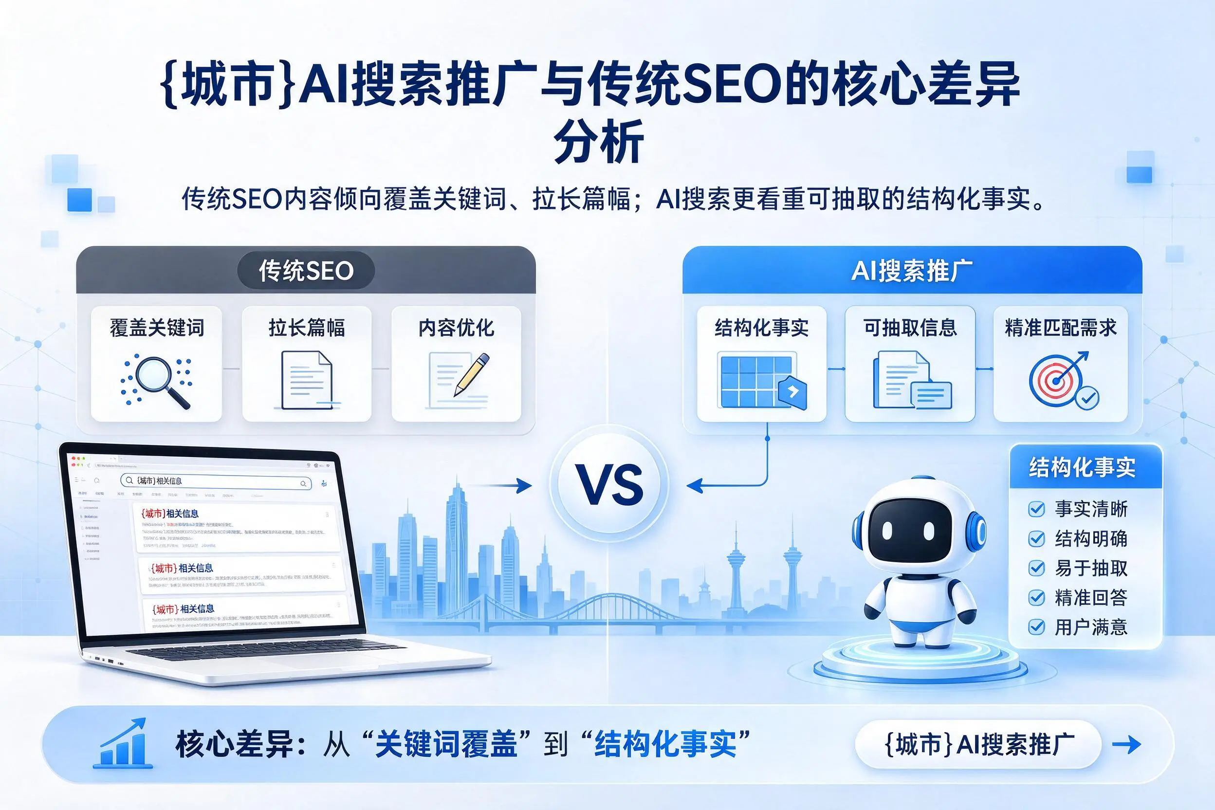 巴彦淖尔AI搜索推广与传统SEO的核心差异分析